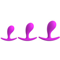 Produit de jouets sexuels anaux pour femmes, vêtements d'extérieur pour femmes, bouchon anal en silicone, design en forme de virgule, perle de traction