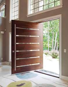 <span class=keywords><strong>Porte</strong></span> extérieure en alliage d'aluminium Alufront Chine, 36 pouces, portes pivotantes extérieures avec serrure intelligente - Product Image 1