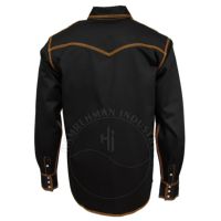 Chemise de soudage à manches longues de style occidental, robuste, en coton confortable, ignifuge, vêtements de sécurité réfléchissants pour usine