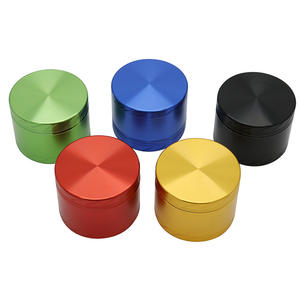 Nouvel Arrivage Moulin à Herbes en Alliage d'Aluminium à Plaque Plate et Tissage Sergé 63mm 4 Couches, Moulin à Tabac Métallique Plusieurs Couleurs Vente en Gros - Product Image 4