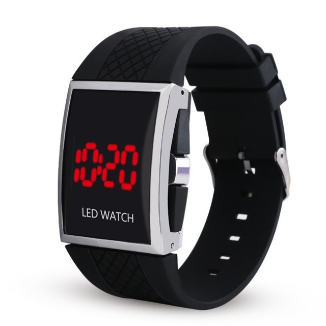 2025 Wholesale Hot Selling Fashion Square Case Men's LED Electronic Watch for Student Boy Sport Casual Fashion Watch