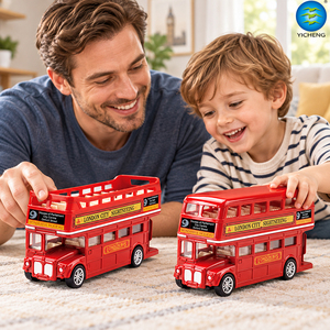 1:32 Vintage Diecast <strong>London</strong> Double Decker <strong>Bus</strong> <strong>Toy</strong> Open Top Pull Back Metal Sightseeing <strong>Bus</strong> Model Kids Collectible Gift <strong>Toy</strong> - Product Image 6