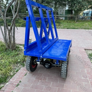 Chariot de transport électrique pliable pour chantier de construction à quatre roues - Product Image 4