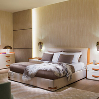 Lit Double et King size de 1.8M, dernière version moderne et minimaliste, création de Designer haut de gamme, matériel souple, italien, lit Double pour chambre à coucher