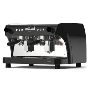 Máquina de café expreso de marca italiana, Espresso individual y doble grupo, venta
