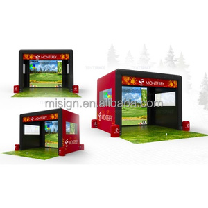 Tienda inflable hinchable, pantalla de proyección, campo de Golf, estera para golpear, casa inflable con puerta, recinto para Simulador de Golf - Product Image 5