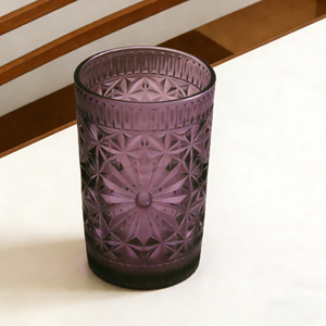 Bicchiere in <span class=keywords><strong>Vetro</strong></span> per Bevande Lunghe con Design in Rilievo, Consegna Rapida, Bicchiere Colorato per Casa, <span class=keywords><strong>Acqua</strong></span>, Bar, Succo, Latte, Grande Capacità - Product Image 3