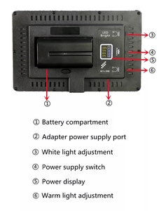 Hot N-520PRO 520 <span class=keywords><strong>LED</strong></span> 37W Ampoule professionnelle portable pour studio <span class=keywords><strong>photo</strong></span>, ensemble d'éclairage de studio <span class=keywords><strong>LED</strong></span> pour photographie, éclairage de vacances - Product Image 5