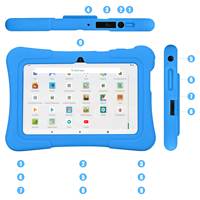 Pritom Factory K7 Niños Tablet PC 7 Pulgadas 7731E Quad Core 1024*600 HD 32G Estudiante Aprender y Juegos Android Tablet PC