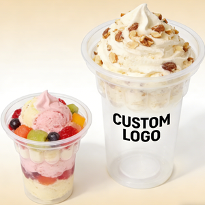 Vasos Desechables Transparentes de PP de Pared Simple de 90 mm para Helado, 10 oz, 12 oz, 16 oz - Product Image 4