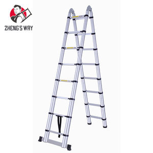 <span class=keywords><strong>Escalera</strong></span> Telescópica de <span class=keywords><strong>Aluminio</strong></span> de Doble Cara, Estándar Europeo EN131, Fabricante de Escaleras Retráctiles <span class=keywords><strong>Lidl</strong></span> - Product Image 1