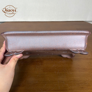 Yixing Chậu hoa cây cảnh hình chữ nhật không tráng men chậu trồng nông Lò Nung rễ nuôi dưỡng thoáng khí Nguồn cung cấp vườn phổ biến - Product Image 3