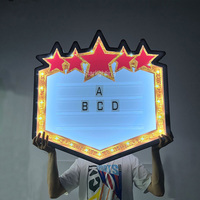 OEM personnalisé grande taille étoiles LED lettres conseil bouteille présentateur glorifier service VIP chapiteau signe boîte à lumière pour discothèque bar