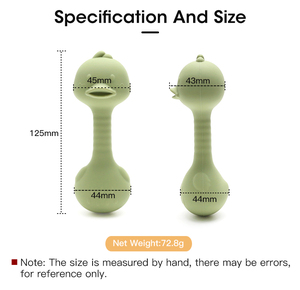 Jouets de dentition en silicone de qualité alimentaire pour bébés, style animaux de dessin animé doux, hochets sans BPA, jouet <span class=keywords><strong>hochet</strong></span> pour bébé - Product Image 4