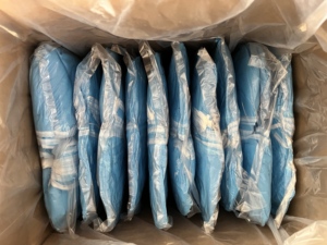 Gorros Quirúrgicos Desechables al por Mayor con Lazos, de Polipropileno No Tejido de 28g, Azules, para Médicos y Enfermeras de Hospital, con Banda de Amarre - Product Image 4