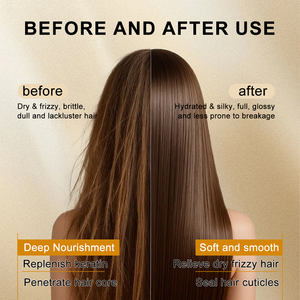 Keratin-Haarmaske, Tiefenreparatur für Trockenes & Farb-/Hitzebeschädigtes Haar, Einzelstück & Private Label Anpassung Möglich - Product Image 2