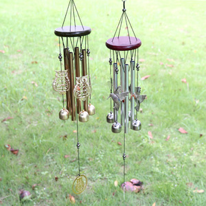 <span class=keywords><strong>Owlet</strong></span> Hummingbird Tube en aluminium 4 tubes argenté fait main monocouche moderne à suspendre mural décoratif - Product Image 3