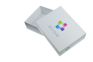 Boîtes d'expédition en papier rigide réutilisables, personnalisées, imperméables, avec doublure en éponge et poignée pour les petites entreprises - Product Image 4