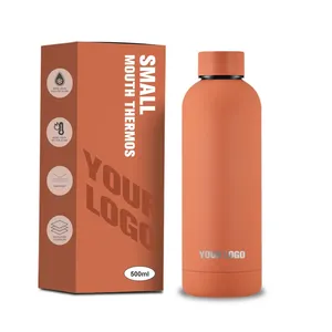 Bouteille d'eau isotherme en acier inoxydable à double paroi, 500 ml, 750 ml, 1000 ml, avec petite ouverture, idéale pour le camping – Offre spéciale - Product Image 2