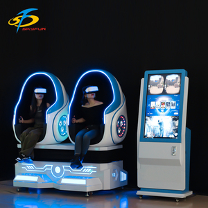 Kinderen Volwassenen Geschikt Spel Centrum 9d Vr Eivorm Blauwe Kleur Vr Bioscoop Game Machine - Product Image 1