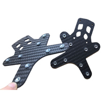 RJX Prototype cnc en fibre de carbone pièces de voiture rc Kit de cadre de châssis de course en fibre de carbone à l'échelle 1/10