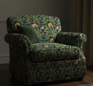 Tela Estampada Compton al por Mayor para Tapicería, Muebles, Cortinas, Almohadas y Decoración del Hogar en Terciopelo Holandés, Satén y Lino - Product Image 1