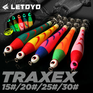 LETOYO 56g/75g/94g/113g Gabarit <span class=keywords><strong>de</strong></span> calmar lumineux en plomb avec roulement à billes pivotant 5 couleurs Gabarit <span class=keywords><strong>de</strong></span> calmar - Product Image 2