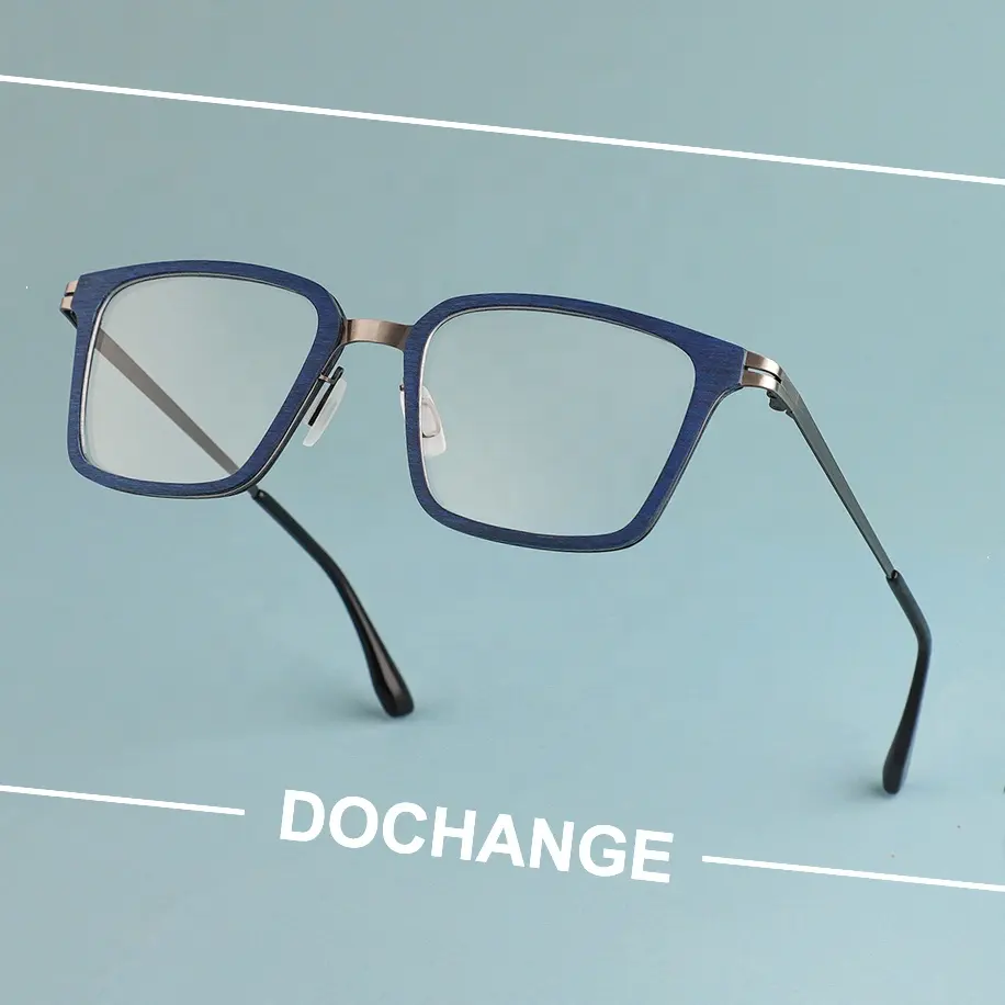 Multilayer Carbon Fiber Wood Eyeglasses Sunglasses Eco-friendly Bamboo Eyewear Custom Logo OEM Spring Optical Frame Style
