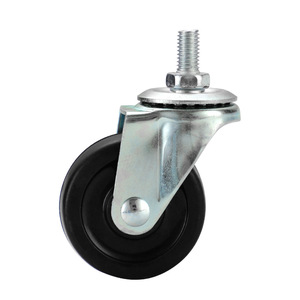 2/2.4/3/4 inch Rubber Wheel <b>furniture</b> Caster Wheels Trolley Wheels Handcart silent <b>castors</b> - Product Image 5