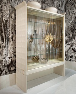 Meubles de salon modernes <span class=keywords><strong>vintage</strong></span> de luxe buffet en cuir blanc buffet buffet <span class=keywords><strong>mini</strong></span> meuble d'angle en verre pour la maison - Product Image 1