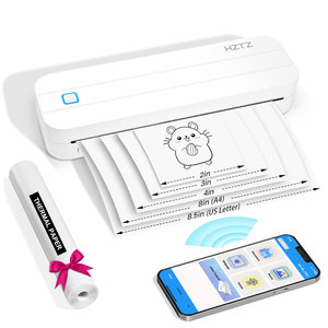 Xách tay Pocket máy in không dây cho du lịch A4 8-inch nhiệt giấy inkless máy in tương thích với iOS <span class=keywords><strong>Android</strong></span> máy tính xách tay - Product Image 1