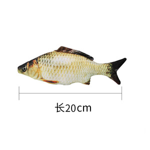 Jouet pour chat en peluche réaliste en forme de poisson menthe, anti-morsure, pour chats adultes et chatons, à utiliser en intérieur - Product Image 5