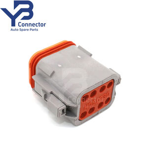 Разъем YB DT06-8S, серия DT, электрический, гнездовой, Deutsch, 8-контактный, для кабеля 0.5мм и 1.0мм - Product Image 2