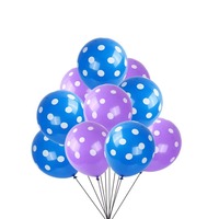 Ballons en latex à pois de 12 pouces, noir et blanc, en Mylar, fournitures de décoration de fête pour anniversaire de bébé, mariage, multicolores