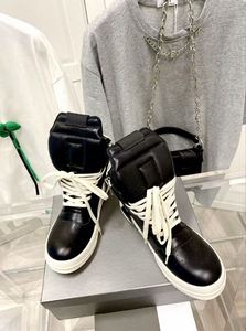 RO Designer <b>Shoes</b> Triangle Thick-Soled Couple High-Quality <b>Shoes</b> <b>Height</b>-<b>Increasing</b> Genuine Leather Casual Breathable Waterproof - Product Image 3