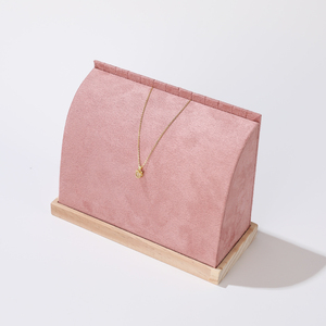 Expositor de Joyería Blanco de Alta Gama, Soporte para Collares, Busto de Madera, Imitación de Cuero, Material de Terciopelo, Joyería Elegante - Product Image 6