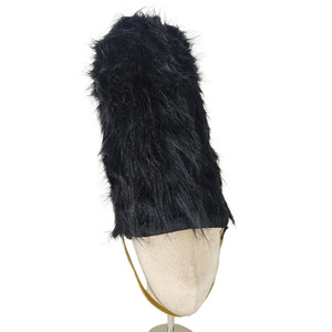 Manwu usine haut <span class=keywords><strong>en</strong></span> peluche Praet garde chapeau classique noir rétro Costume accessoire pour drame historique scène Performance fête - Product Image 3