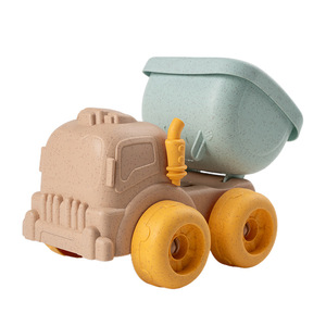 Set di auto giocattolo in plastica per bambini gioco d'acqua per bambini e sabbia per scavare clessidra pala secchio paglia di grano materiale sabbia strumento da gioco - Product Image 1