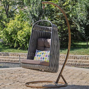 Hanging Garden Chairs Outdoor Indoor Swing Chair <strong>With</strong> Stand <strong>Base</strong> Bedroom Double Egg Leg Rest Contemporary Furniture <strong>Hammock</strong> - Product Image 3
