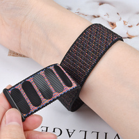 Bracelet de montre universel Tschick 20 mm 22 mm, bracelet de remplacement en nylon tissé réglable avec fermeture auto-agrippante