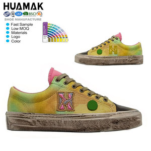 Zapatillas Bajas Clásicas de Lona HUAMAK para Skateboarding Urbano, Uso Casual, Estilo Unisex, <span class=keywords><strong>Zapatos</strong></span> de Skate - Product Image 1