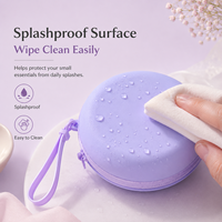 Porte-monnaie imperméable multifonctionnel ultra-léger en silicone avec fermeture éclair, organiseur de voyage, petite pochette portable pour accessoires