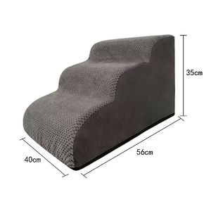 Vente directe d'usine, <span class=keywords><strong>escalier</strong></span> <span class=keywords><strong>pour</strong></span> <span class=keywords><strong>chien</strong></span> en tissu polaire durable antidérapant à 4 marches, amovible et lavable <span class=keywords><strong>pour</strong></span> petit <span class=keywords><strong>chien</strong></span> - Product Image 5