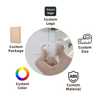 Verrous de sécurité pour bébés Prodigy en plastique ABS blanc pour armoires, réfrigérateurs et placards