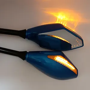 Motorcycle Rearview Mirrors Turn Signals Indicator LED Lights FOR sales