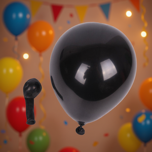 Ballons de fête en latex noir de 5 pouces pour décorations festives, usage adulte - Product Image 2