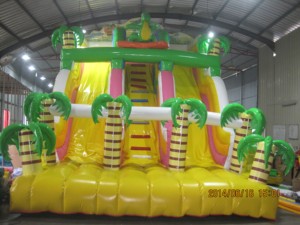 Grand toboggan gonflable dinosaure d'extérieur 8M x 5M x 6M, capacité 800 kg, pour 12 personnes, équipement de divertissement premium - Product Image 2