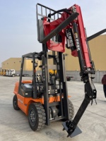 A 2.5-ton Forklift with a Telescopic Boom, with a Working Radius of 6.2 Meters.