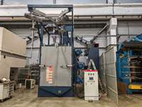 Mesin Shot Blasting Otomatis Zhiling Q37 Hook Hanger untuk Penghilang Karat dan Cat pada Tabung Gas Baja, Bersertifikasi CE