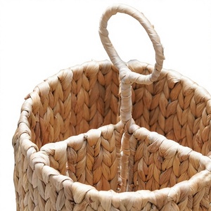 Hot Selling Rattan Standing Non-Folding Multifunction Flatware Utensil Storage Holder <b>Caddy</b> Napkin Holder <b>Kitchen</b> Camping Trip - Product Image 1
